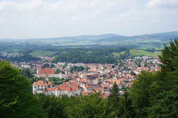 Blick auf die Füssener Altstadt