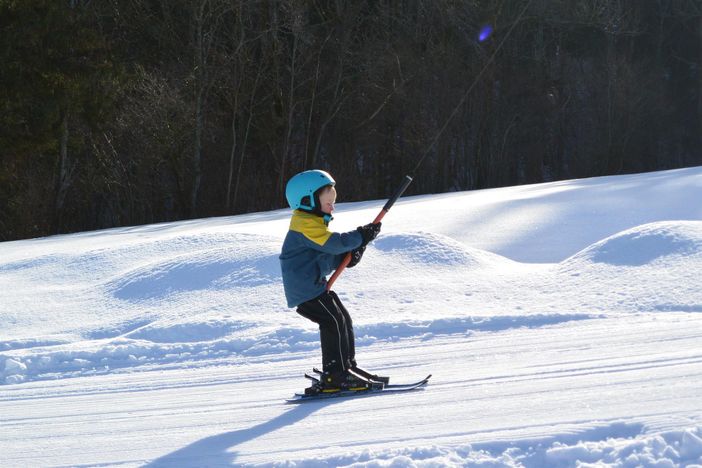 Skifahren am Familienlift
