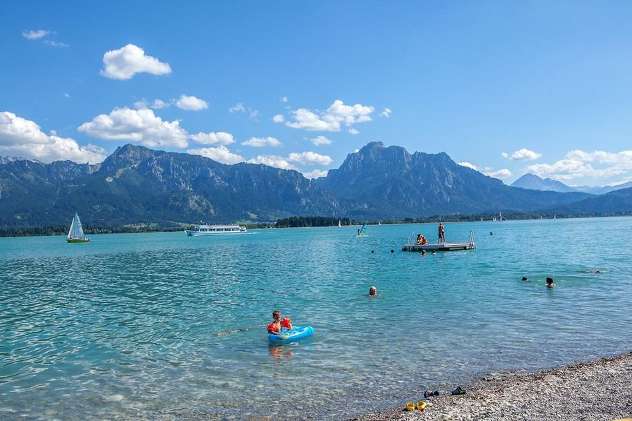 herrliches Panoram beim Ausflug am Forggensee