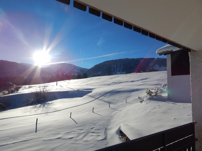 Unser Ausblick auf den Hochgrat aus fewo roesle