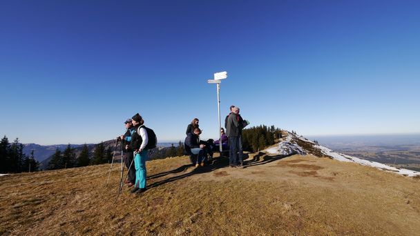 Auf dem Gipfel des Wertacher Hörnle