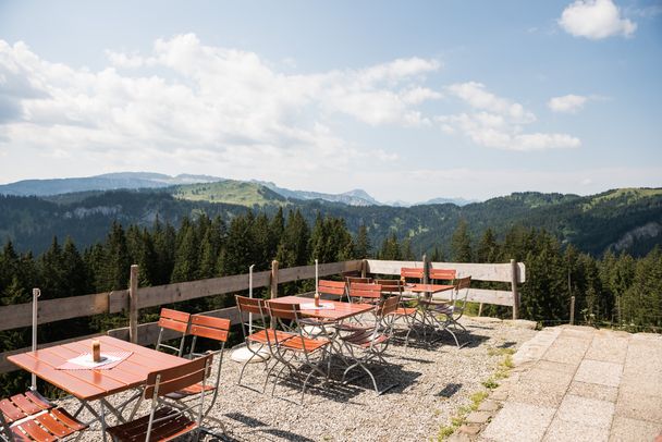 Panoramaterrasse auf der Mittelalpe