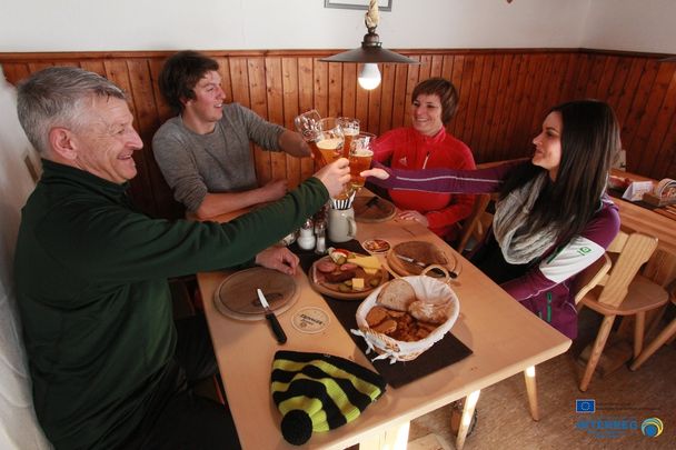 Winterwanderung, Brotzeit, Einkehren