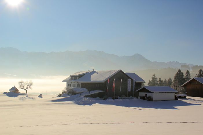 Blick auf die AlpenLodge