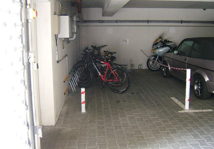 Fahrrad-Stellplätze in der Tiefgarage