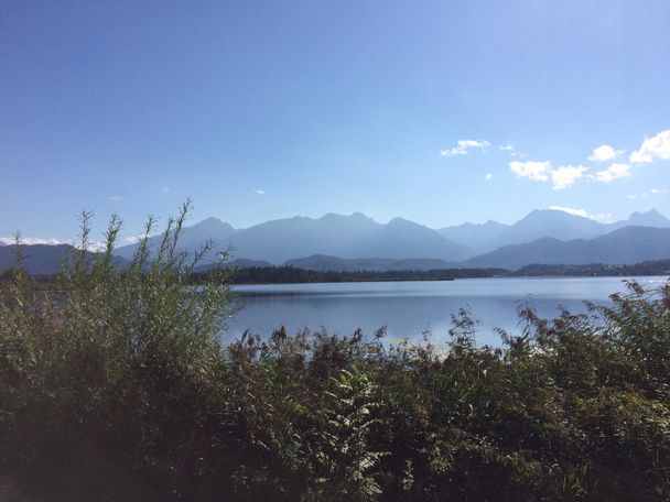 Blick auf die Allgäuer Alpen