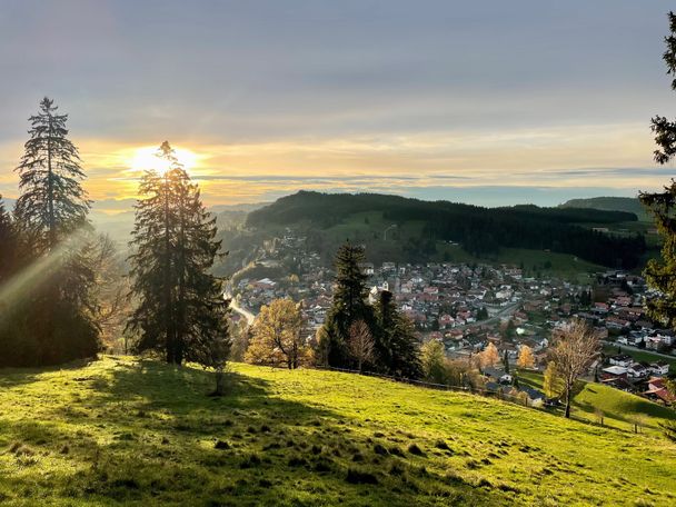 Sonnenuntergang auf dem Staufen