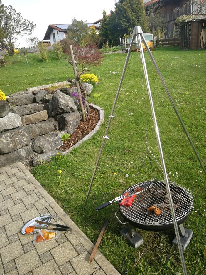 Grillen mit der Feuerschale