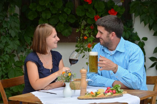 Gemütlicher Abschluss im Kräuterdorf Stiefenhofen