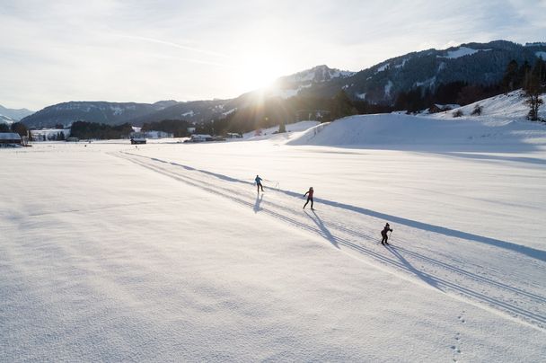 Langlaufen für die ganze Familie - Sonnenalp Loipe - Ofterschwang