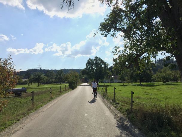 Unterwegs auf der Halbmarathonstrecke