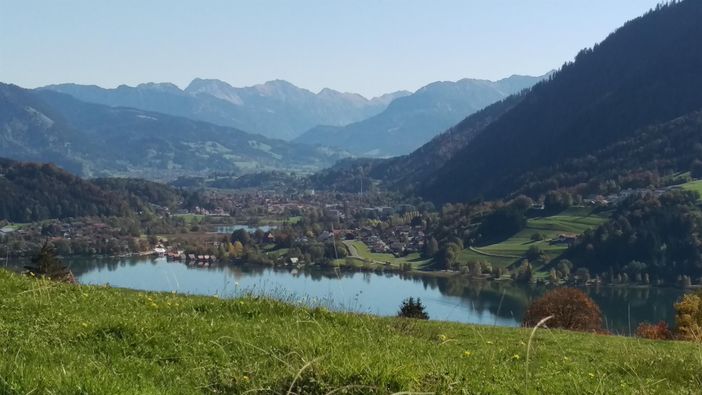 Blick über den Großen Alpsee bei Immenstadt