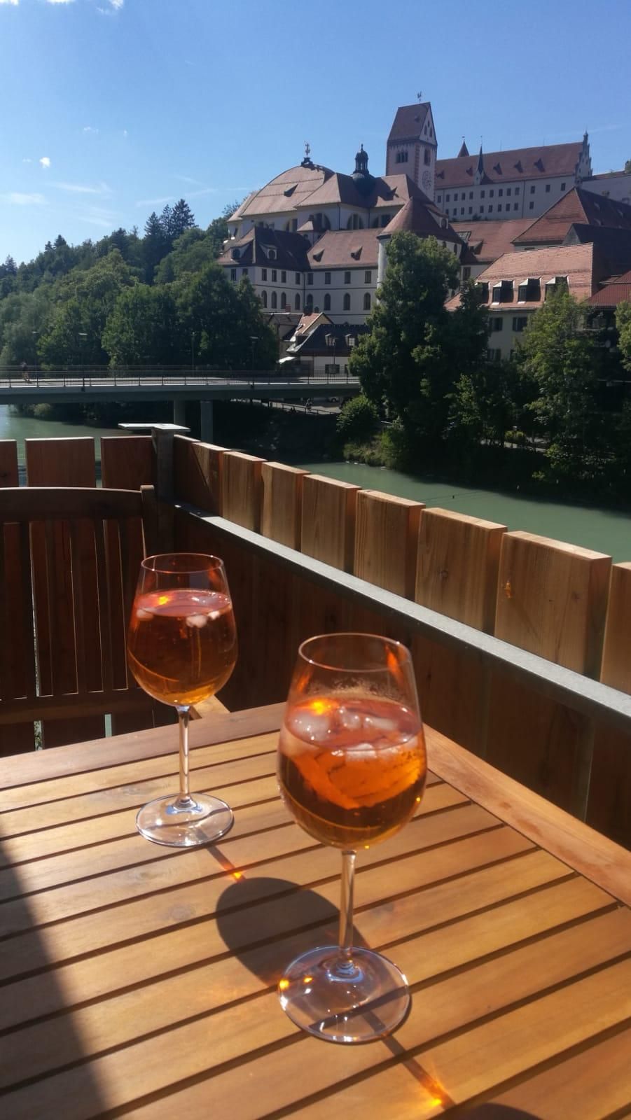 Blick vom Balkon der Ferienwohnung