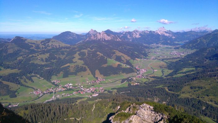 Das Tannheimer Tal von oben