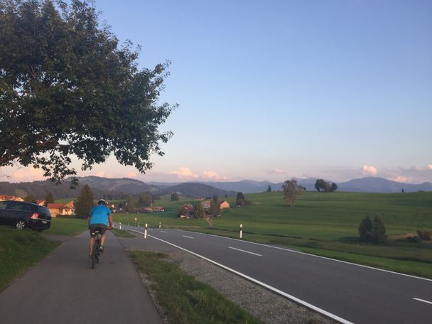 Auf dem Radweg nach Stiefenhofen