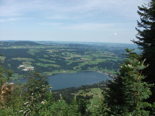 Blick auf den Großen Alpsee vom Gschwender Horn