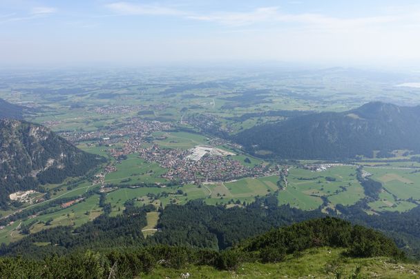 Blick vom Breitenberg auf Pfronten