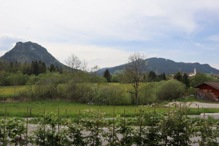 Blick von Terrasse Richtung Kienberg und Kirche