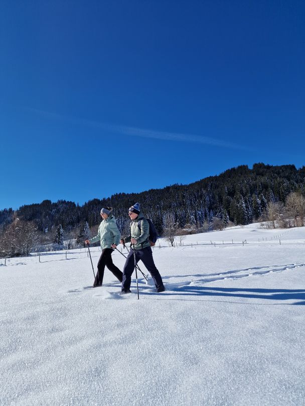 Traumhafte Schneeschuhwanderung