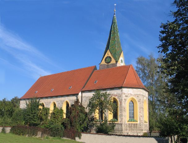 Evangelisch-Lutherische Pfarrkirche Woringen von Süden