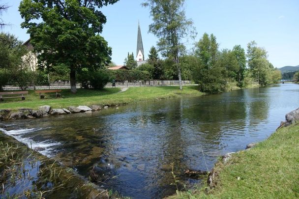 Idyllischer Platz in Fischen - der Kurpark