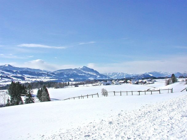 Winterpanorama zum Grünten