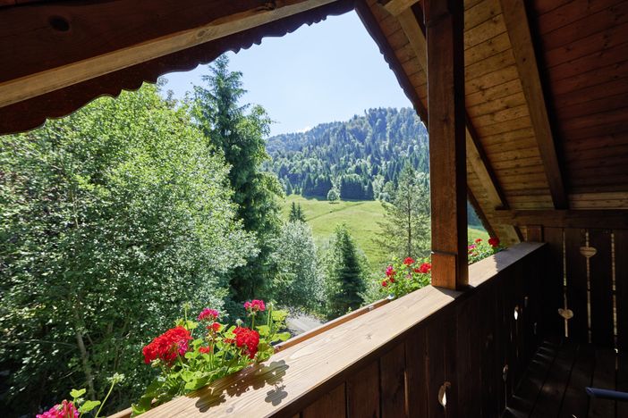 Blick vom Ostbalkon der Gipfelsuite