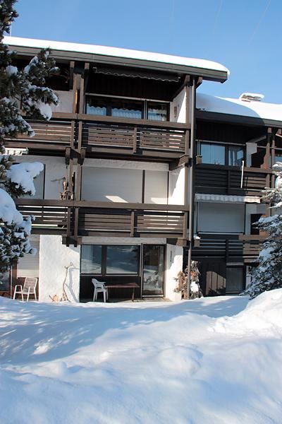 Terrasse bei Schnee