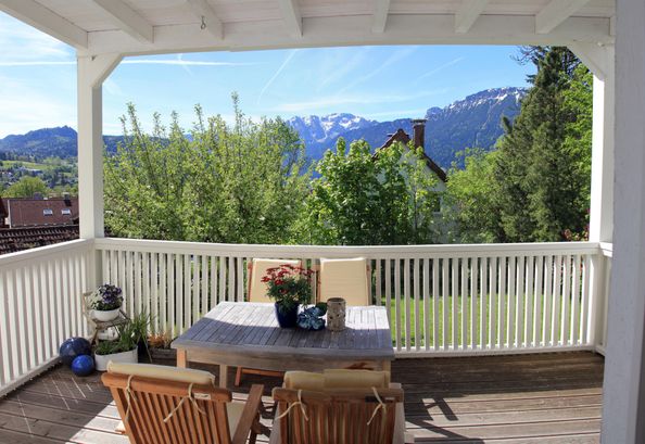 Veranda im Frühling