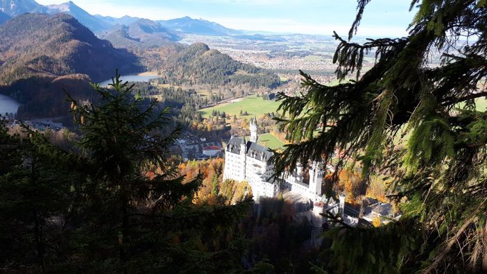 Schloß Neuschwanstein vomTegelberg