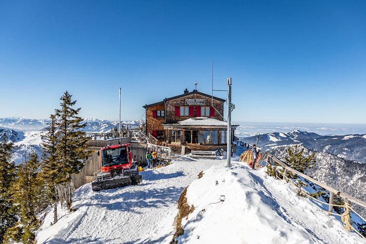 Ostlerhütte auf dem Gipfel des Breitenbergs