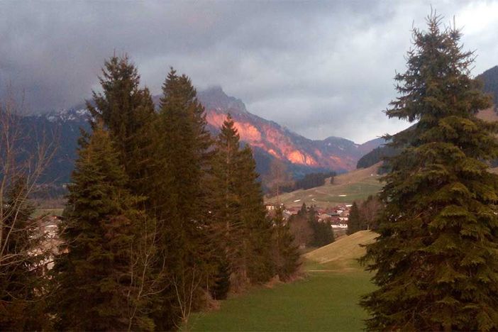 Blick vom Balkon