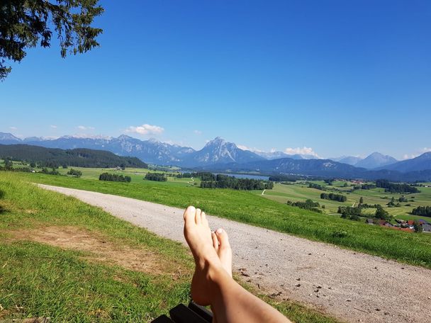 Wellnessbank auf dem Panoramaweg