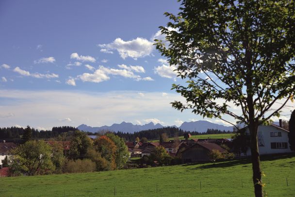 Unterwegs auf der Oberdorfer Radlrunde bei Leuterschach