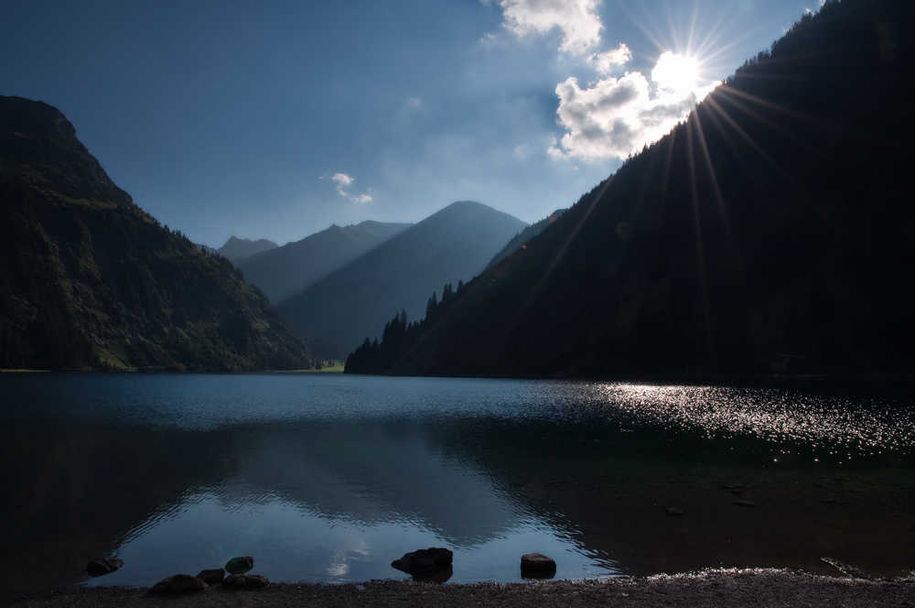 Ein Muss bei einem Tannheimurlaub: Der Vilsalpsee