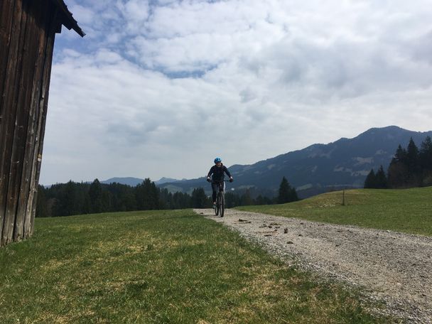 Mountainbiker unterwegs