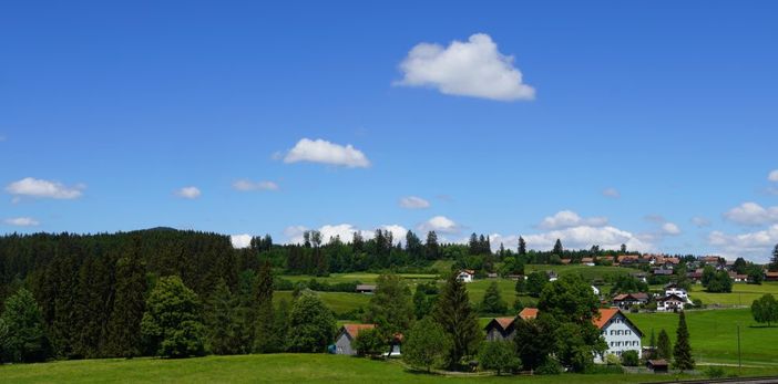 Terrasse - Aussicht Richtung Oberdorf