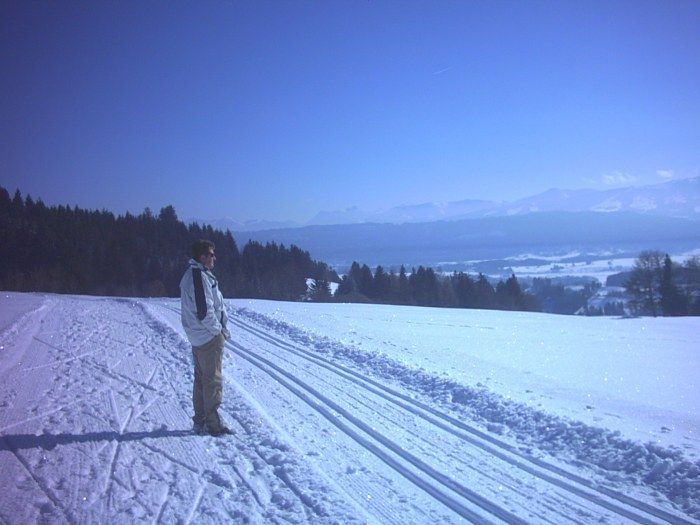 Die Langlaufloipe und der Sonnen-Winterwanderweg direkt ab Hof erreichbar