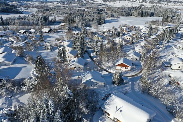 Ferienzentrum im Winter