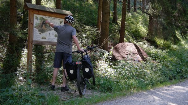 Unterwegs auf der Achse 1 der Schlossparkradrunde