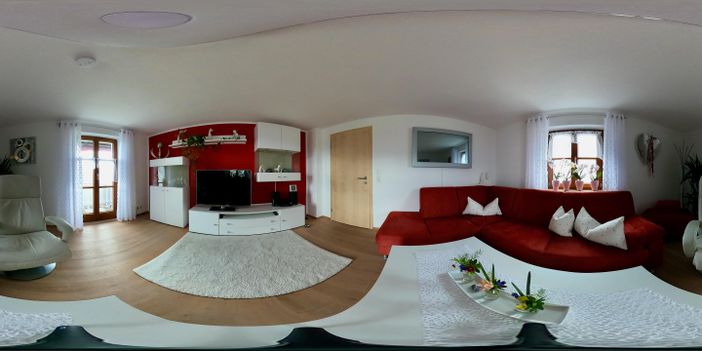 Wohnzimmer Panoramasicht