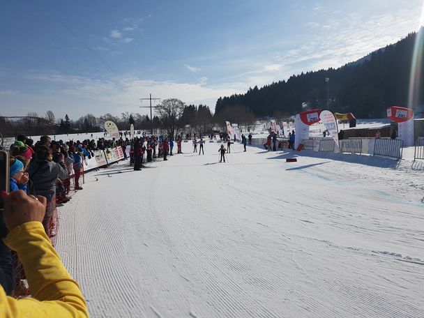 Start-Ziel-Bereich bei einem Wettkampf im Trendsportzentrum Allgäu