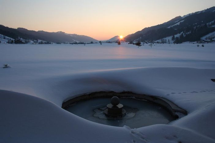 Tretbecken Winter