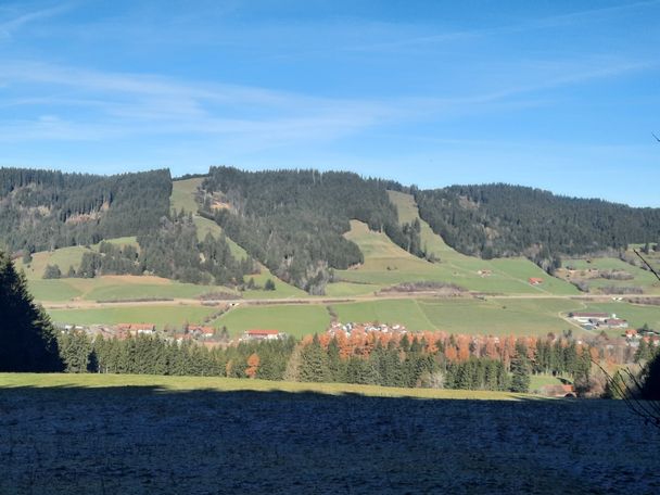 Weitnauer Tal Sicht zum Sonneck