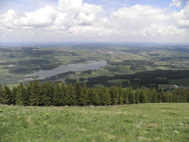 Blick von der Reuterwanne im Allgäu nach Norden