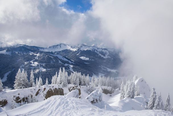 Aussicht vom Gipfel in Richtung Balderschwang