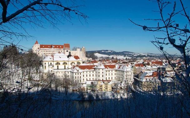 Blick auf das Klsoter St. Mang und das Hohe Schloss in Füssen