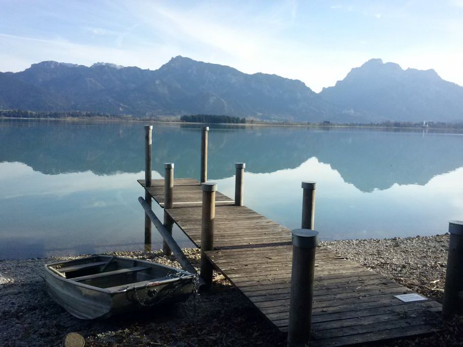 Forggenseeufer beim Aufstau im Frühjahr