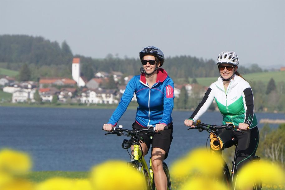 Radfahren am Hopfensee