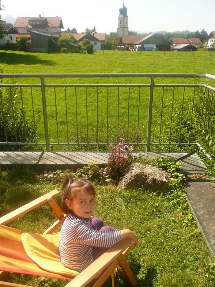 Das Garteneck .. mit Liegestühlen